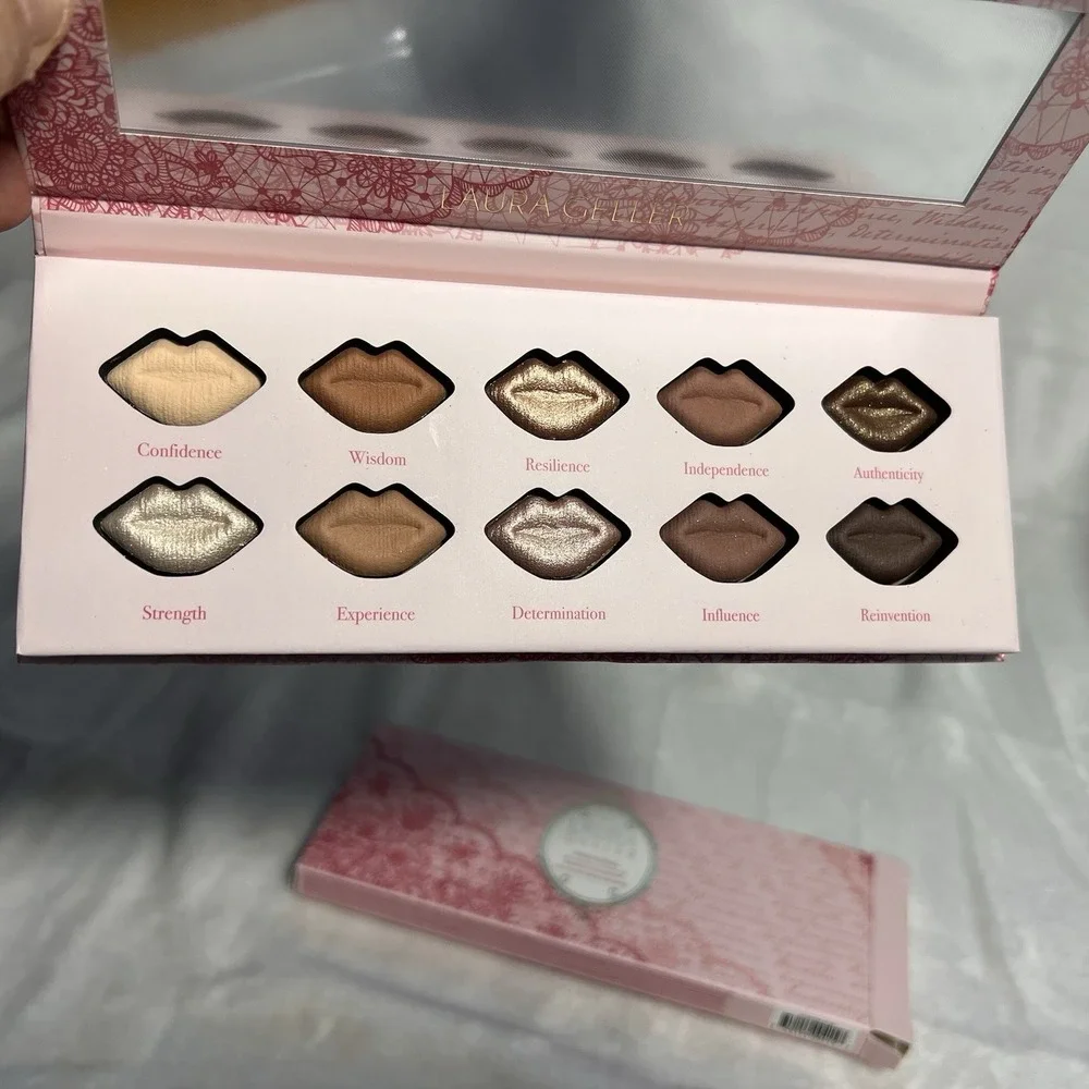 laura geller makeup Baked Kisses 10 Baked Eyeshadow NEW Warm‎ Neutrals Palette